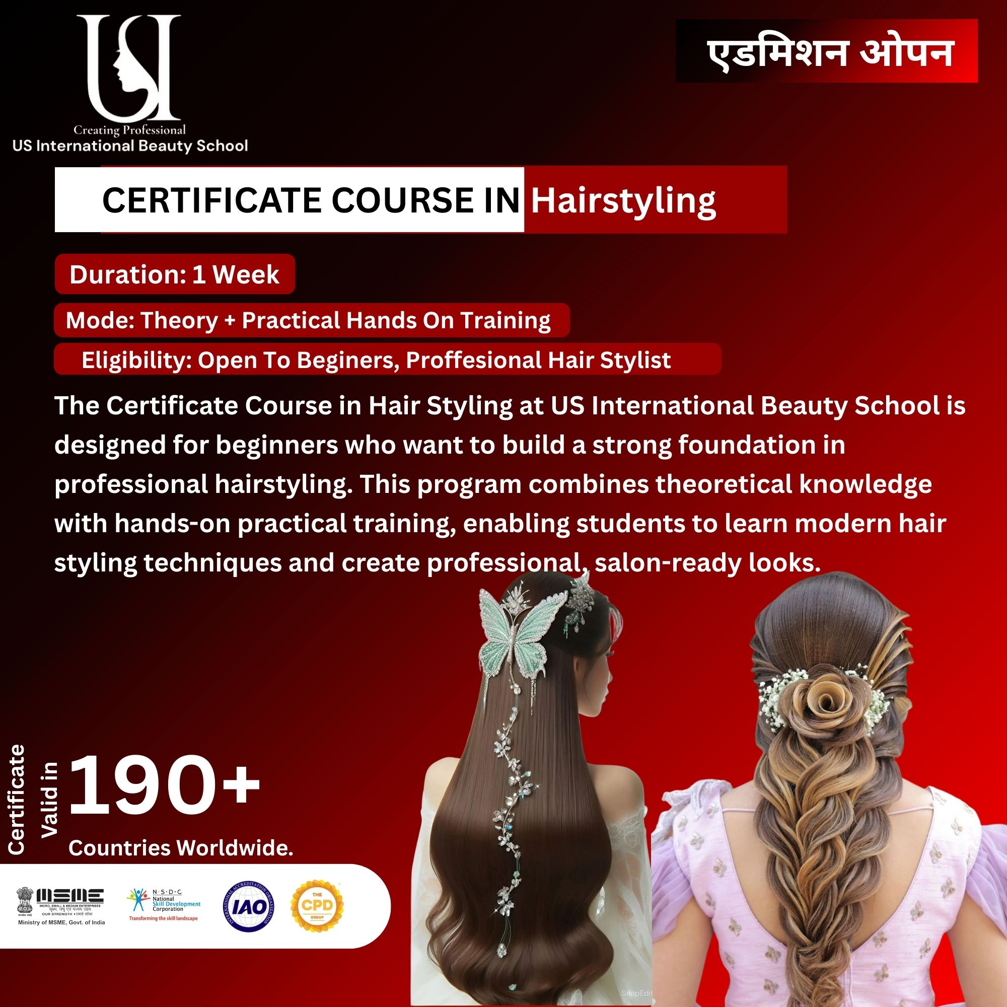 Best Hairstyling Course in Delhi NCR
