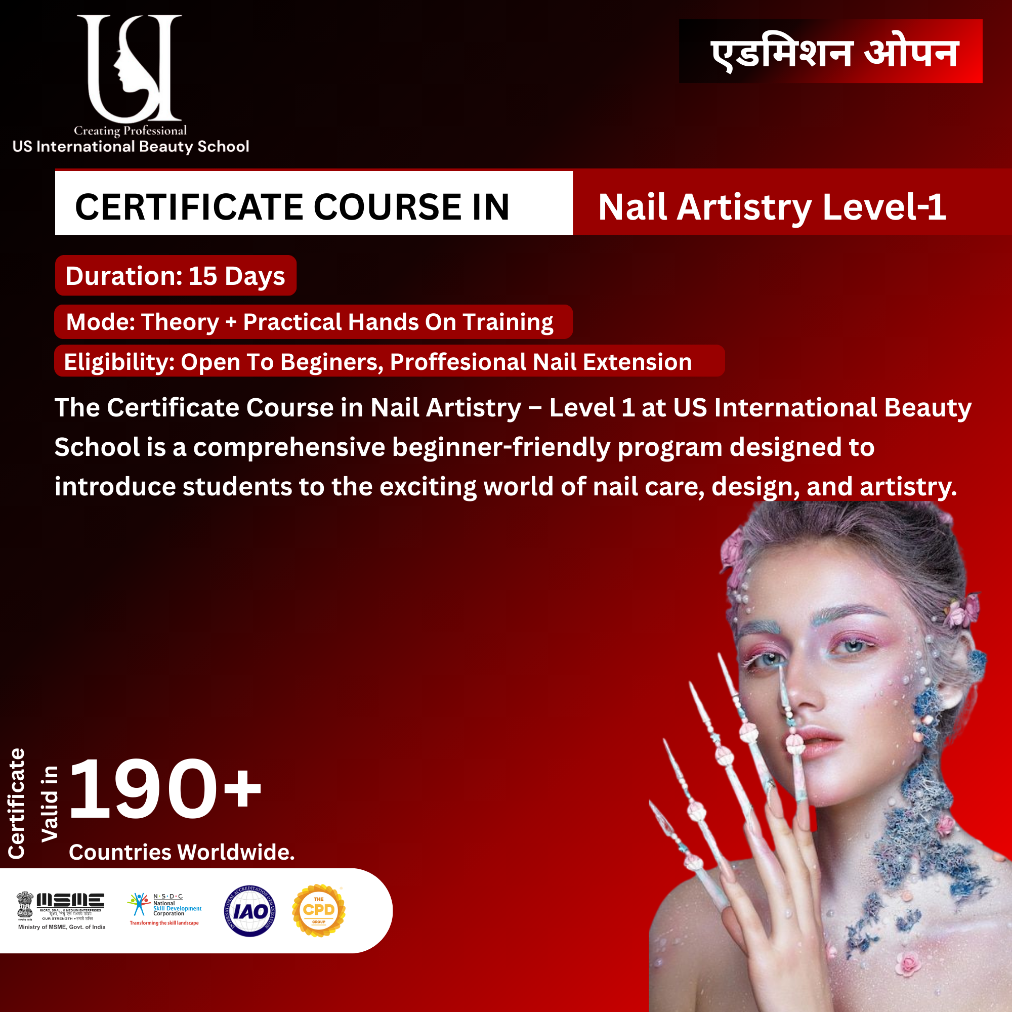 Best Nail Artistry Level 1 Course in Delhi NCR