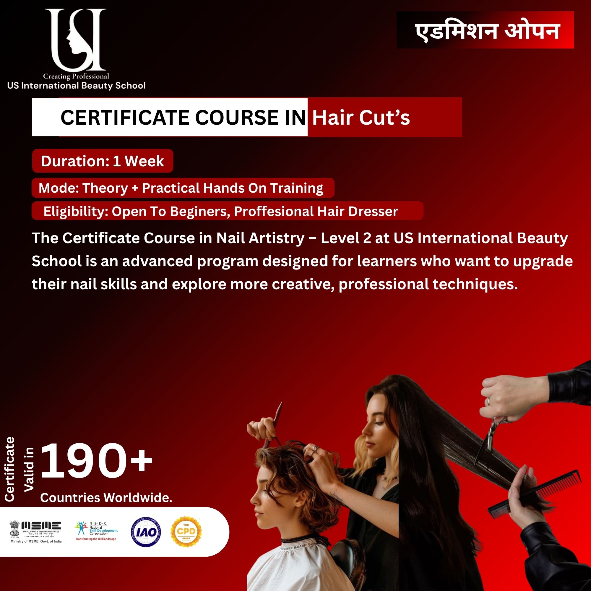 Best Hair Cuts Course in Delhi NCR